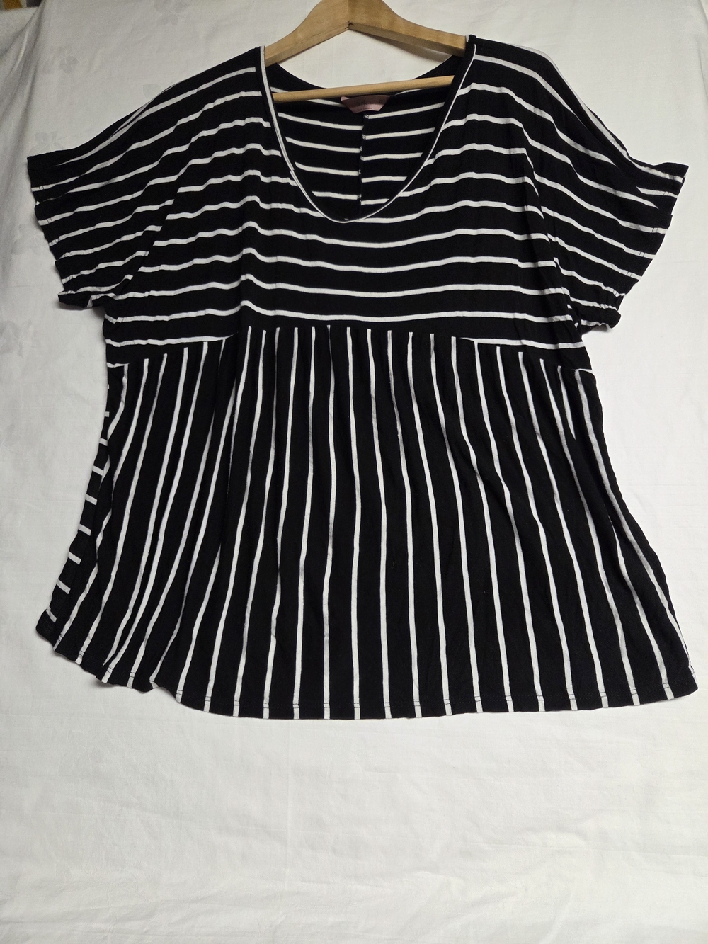 SJS Black & White Striped Women’s Tunic